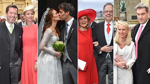 Die Bilder zur Adelshochzeit in München.