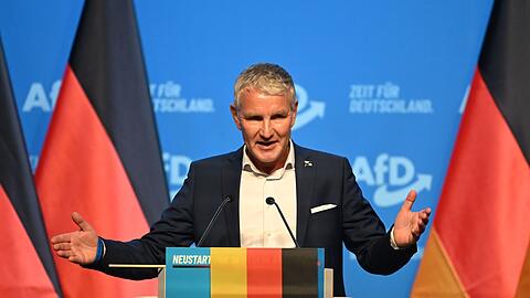 Th&uuml;ringens AfD mit Bj&ouml;rn H&ouml;cke an der Spitze gilt als besonders radikal. (Archivbild)