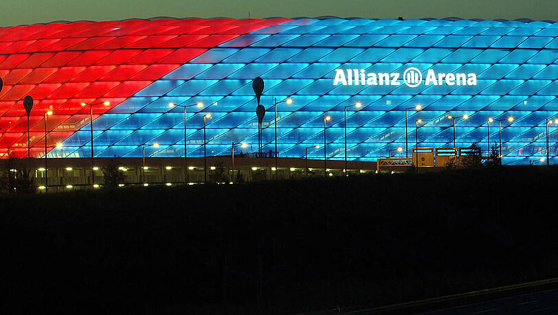 Allianz Arena Rot und Blau Allianz Arena Rot und Blau
