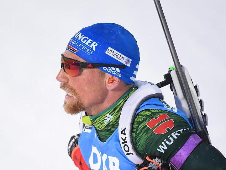 Erik Lesser und Verfolgungs-Weltmeisterin Denise Herrmann kämpfen bei der Single-Mixed-Staffel um eine Medaille.