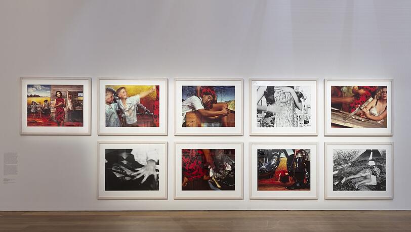 Ein Blick in die Ausstellung. Ein Blick in die Ausstellung.