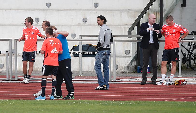 Ribery beim Laktattest.