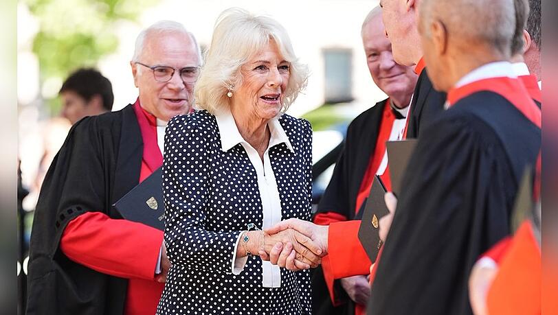 Königin Camilla hat am Mittwoch die Westminster Abbey besucht.