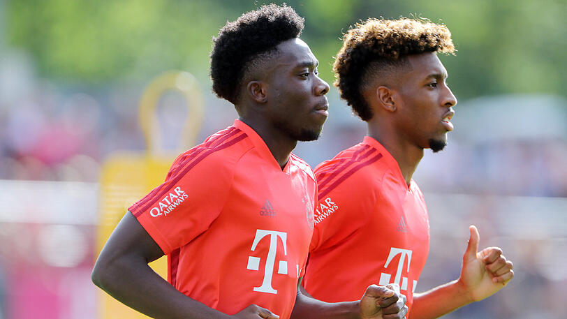 Überzeugten in ihren Nationalteams: Alphonso Davies (li.) und Kingsley Coman (re.).