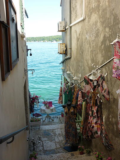 Ein malerischer Ausblick in Rovinj.