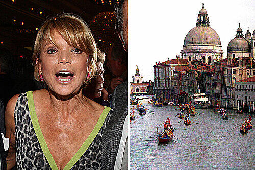 Uschi Glas macht Urlaub in Venedig.