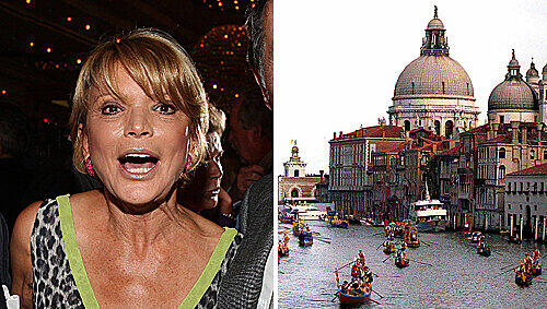 Uschi Glas macht Urlaub in Venedig. Uschi Glas macht Urlaub in Venedig.