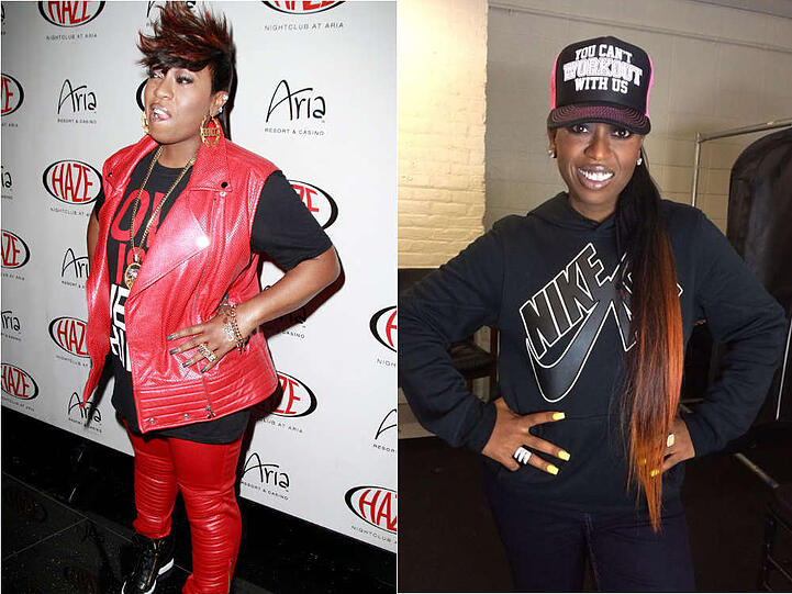 Zwischen der Missy Elliott von 2013 (l.) und der von heute liegen über 30 Kilo
