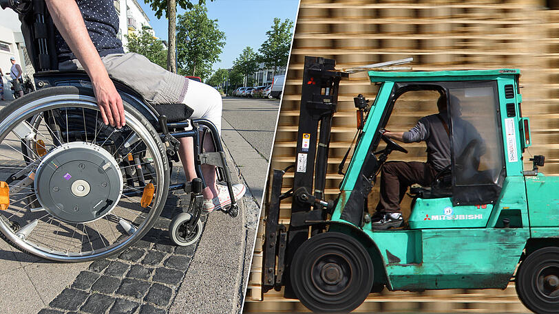 Nach dem Zusammenprall mit einem Gabelstapler ist der Rollstuhlfahrer nun an seinen Verletzungen gestorben.