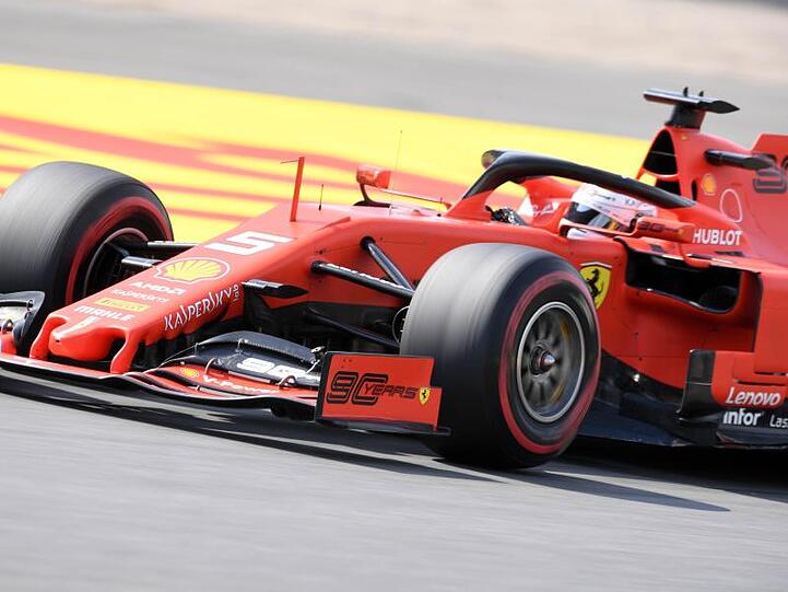 Fuhr im letzten Hockenheim-Training auf Platz drei: Ferrari-Pilot Sebastian Vettel.