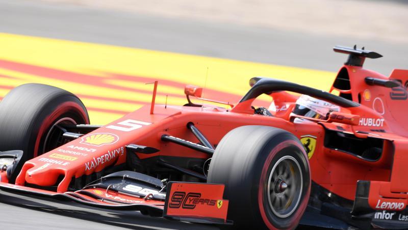Fuhr im letzten Hockenheim-Training auf Platz drei: Ferrari-Pilot Sebastian Vettel. Fuhr im letzten Hockenheim-Training auf Platz drei: Ferrari-Pilot Sebastian Vettel.