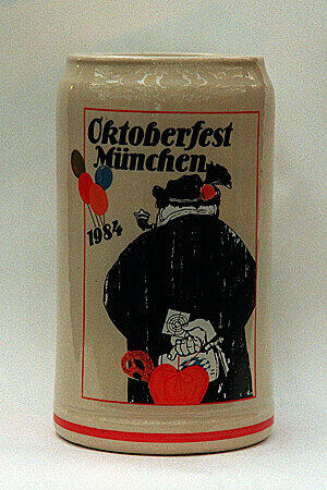 Der offizielle Wiesn-Krug von 1984.