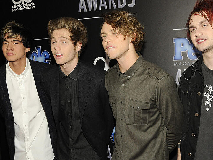5 Seconds of Summer: von links Calum Hood, Luke Hemmings, Ashton Irwin und Michael Clifford