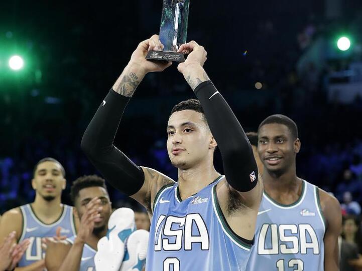 Überragender Spieler im Nachwuchsspiel im Rahmen des NBA-Allstar-Wochenendes: Kyle Kuzma.