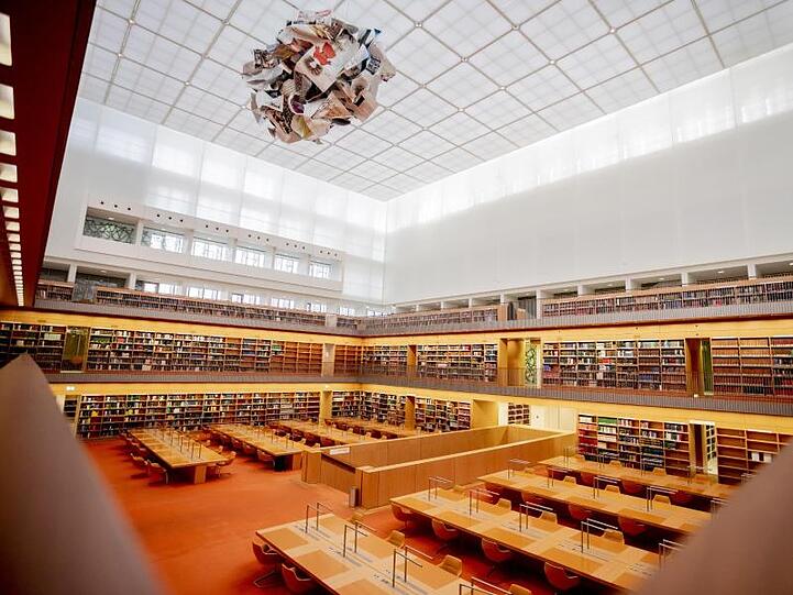 Der Allgemeine Lesesaal der Staatsbibliothek Unter den Linden.