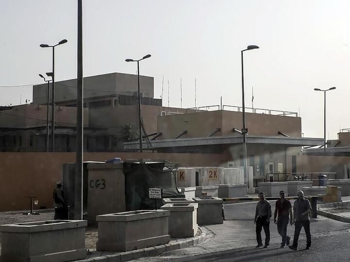 Gelände der US-Botschaft in Bagdad.
