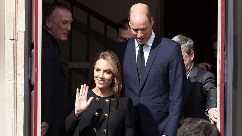 Herzogin Kate und Prinz William bei ihrem Besuch in Windsor.