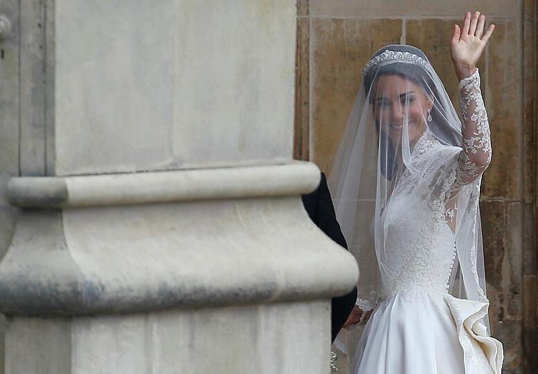 Ein Traum in weiß: Kates Hochzeitskleid.