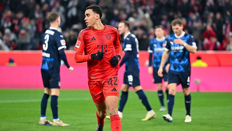 Traf beim Sieg der Bayern gegen Heidenheim: Jamal Musiala Traf beim Sieg der Bayern gegen Heidenheim: Jamal Musiala