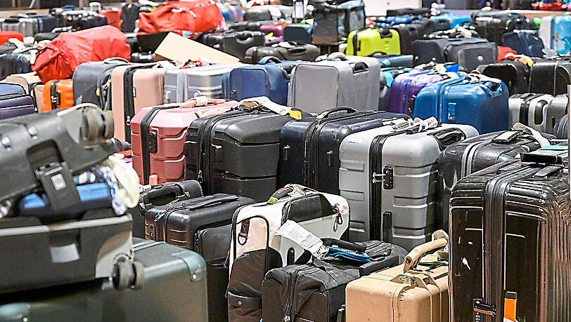 Koffer über Koffer am Flughafen München.
