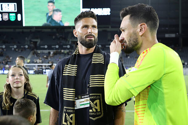 Die Weltmeister Olivier Giroud (l.) und Hugo Lloris spielen bereits bei Los Angeles FC. Die Weltmeister Olivier Giroud (l.) und Hugo Lloris spielen bereits bei Los Angeles FC.