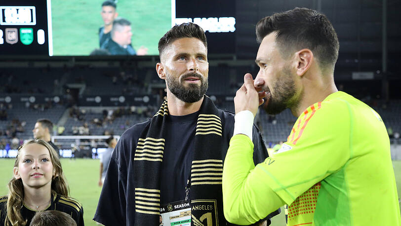 Die Weltmeister Olivier Giroud (l.) und Hugo Lloris spielen bereits bei Los Angeles FC. Die Weltmeister Olivier Giroud (l.) und Hugo Lloris spielen bereits bei Los Angeles FC.