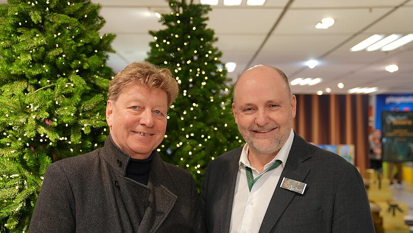 Wolfgang Fischer von Citypartner und Thomas Seybold, der die Galeria-Filiale am Marienplatz leitet Wolfgang Fischer von Citypartner und Thomas Seybold, der die Galeria-Filiale am Marienplatz leitet