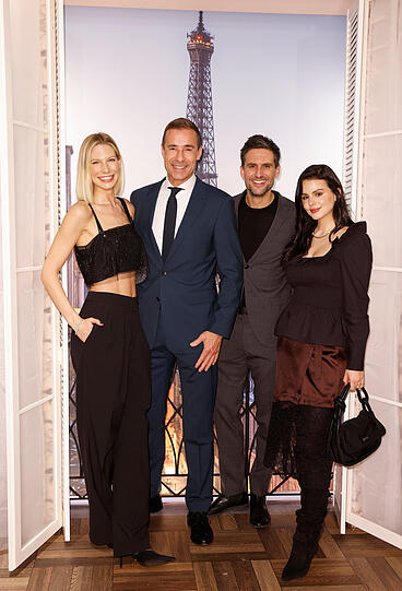 Sarah Brandner, Kai Pflaume, Tom Beck und Ruby O. Fee