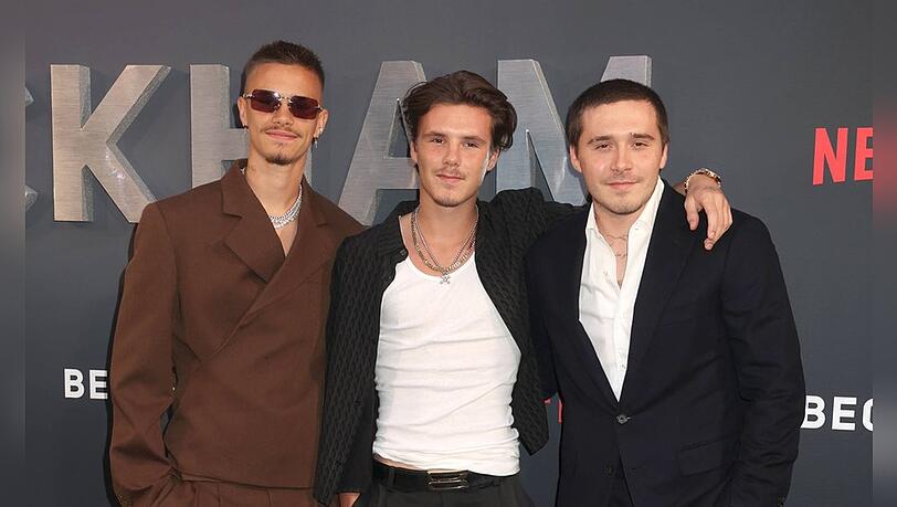 Vers&ouml;hnen sich Romeo, Cruz und Brooklyn Beckham (v.l.n.r.) wom&ouml;glich wieder?