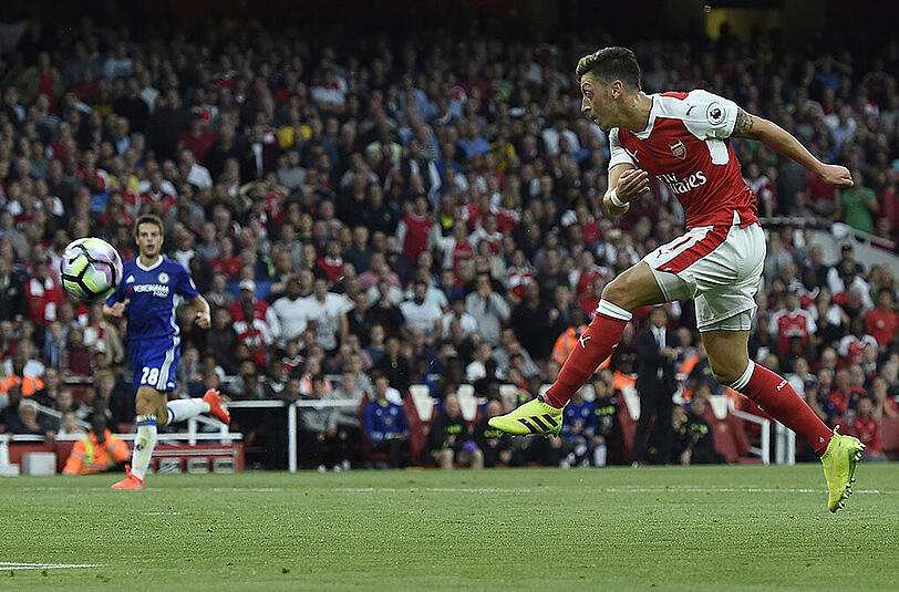 Treffsicher: Mesut Özil präsentiert sich beim FC Arsenal in Topform.