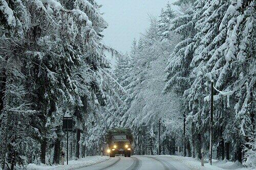 Schneekugel-Wetter in der Eifel