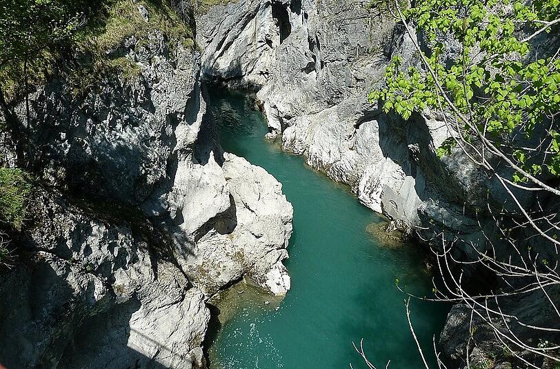 Am Lechfall bei Füssen: Dieser Anblick entzückte auch das bayerische Königspaar vor über 150 Jahren.