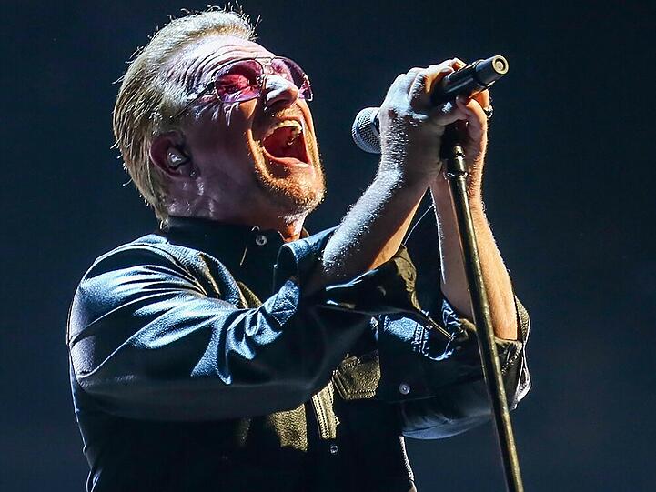 Bono beim Konzert von U2 in Los Angeles im Mai dieses Jahres