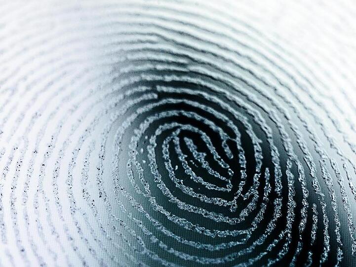 Der Fingerabdruck ist ein gängiger Schlüssel für biometrische Sicherungsverfahren.