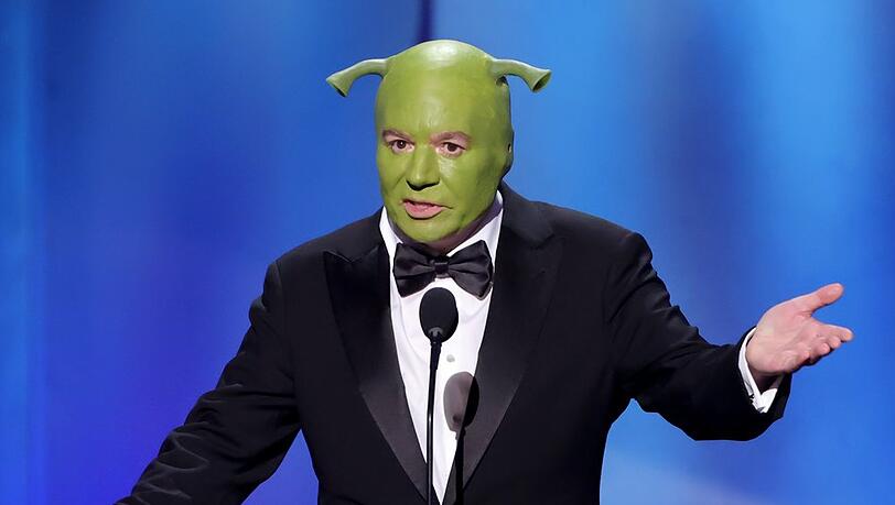 Mike Myers als Shrek bei der Gala zu Ehren von Eddie Murphy.