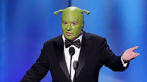 Mike Myers als Shrek bei der Gala zu Ehren von Eddie Murphy.