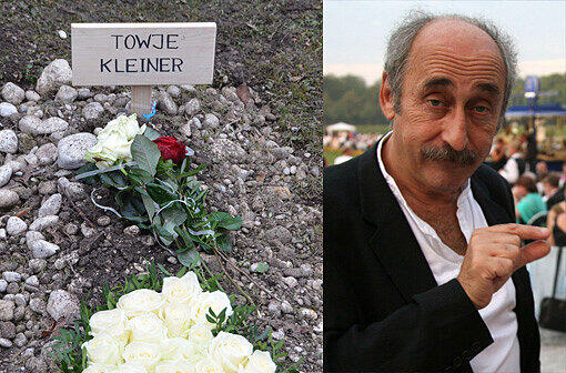 Ungewöhnlich für einen jüdischen Friedhof: Die Blumen auf dem Grab des am Montag verstorbenen Towje Kleiner