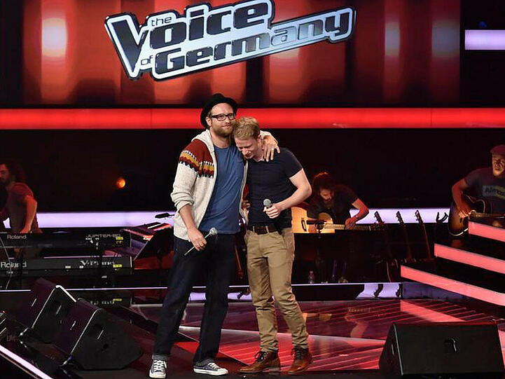Gänsehaut bei "The Voice of Germany": Gregor Meyle (l.) und Björn Amadeus im Duett