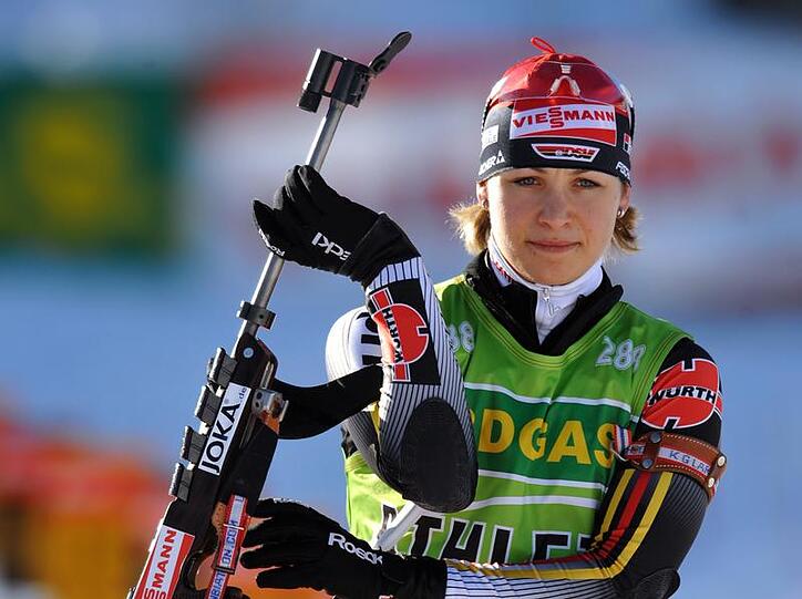 Magdalena Neuner hat zu alter Laufstärke zurückgefunden. Die Wallgauerin siegte in Ruhpolding.
