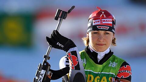 Magdalena Neuner hat zu alter Laufstärke zurückgefunden. Die Wallgauerin siegte in Ruhpolding.