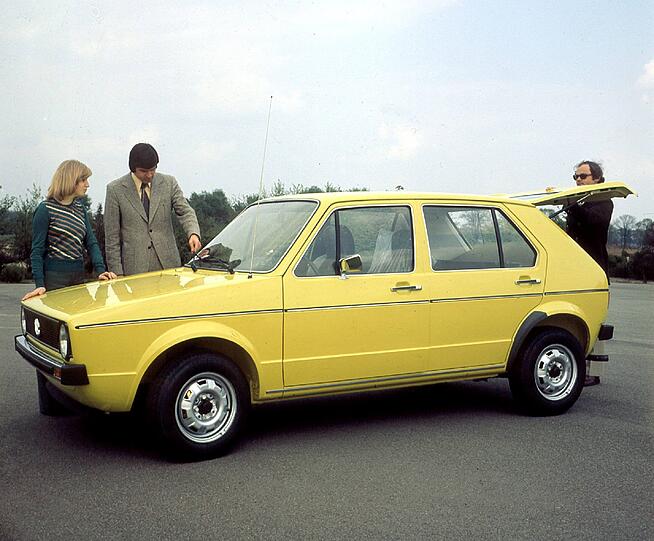 1974 geht der VW Golf in Serienproduktion.