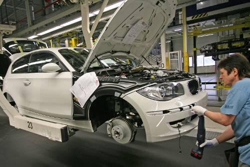 Vorübergehend gestoppt: Die BMW-Produktion.