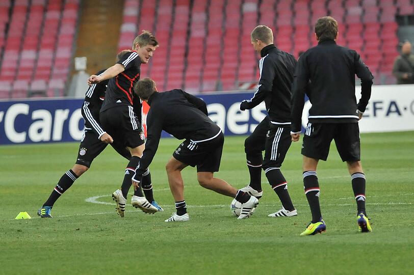Die Bayern bereiten sich auf den SSC Neapel vor: Die Bilder vom Abschlusstraining