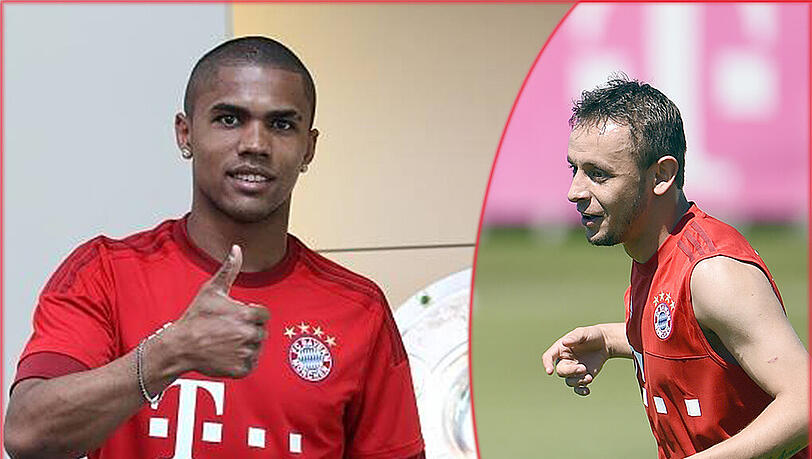 Saßen im gleichen Flugzeug: Douglas Costa und Rafinha Saßen im gleichen Flugzeug: Douglas Costa und Rafinha