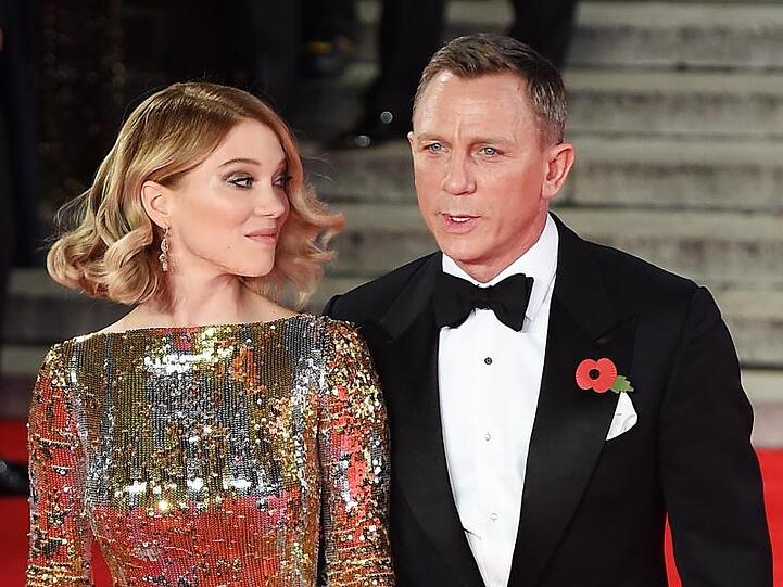 Daniel Craig und Lea Seydoux bei der Weltpremiere des James-Bond-Films "Spectre" in London.