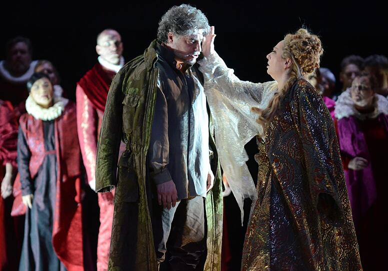 Szene aus Verdis "Otello" bei den Salzburger Osterfestspielen.