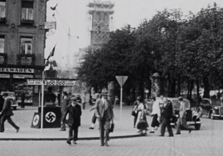Die Mathäuskirche kurz vor dem Abriss durch die Nazis.