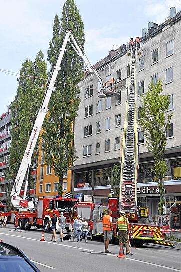 Großer Feuerwehr-Einsatz in der Lindwurmstraße