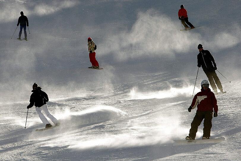 Am Mattherhorn in der Schweiz können Ski- und Snowboardfahrer ordentlich Pistenkilometer sammeln.
