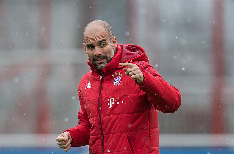 Pep Guardiola, noch bis zum Sommer Trainer des FC Bayern.